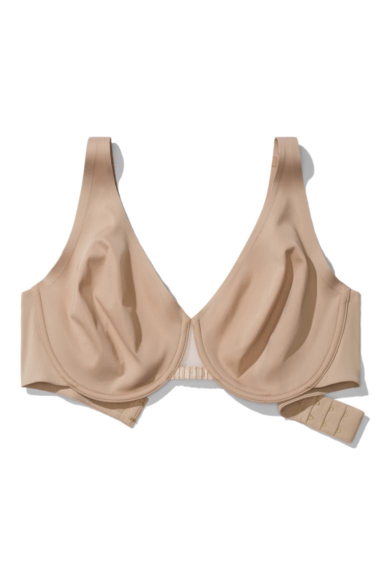 24/7® Classic Underwire Unlined Minimizer Bra, Alternate, color, TAUPE