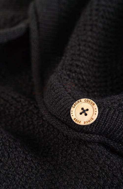 Cache Coeur Abelha Knitted Maternity Cardigan In Black