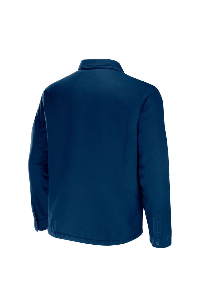 NFL X DARIUS RUCKER Men's NFL x Darius Rucker Collection by Fanatics Navy Chicago Bears Canvas Button-Up Shirt Jacket, Alternate, color, Navy