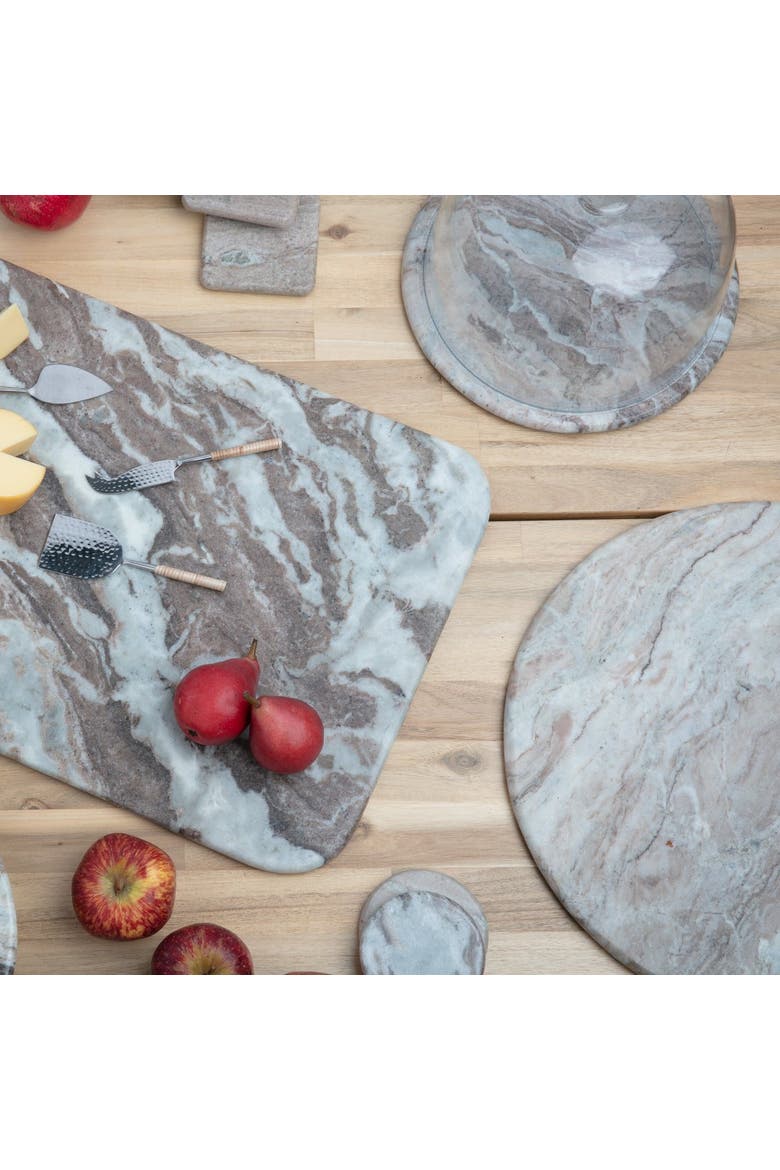 Waterfall Oversized Round Board, Alternate, color, Marble