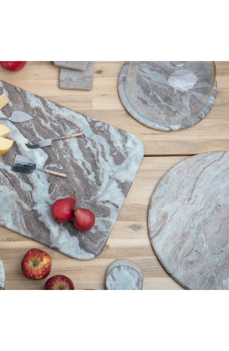 Be Home Waterfall Oversized Round Board, Alternate, color, Marble