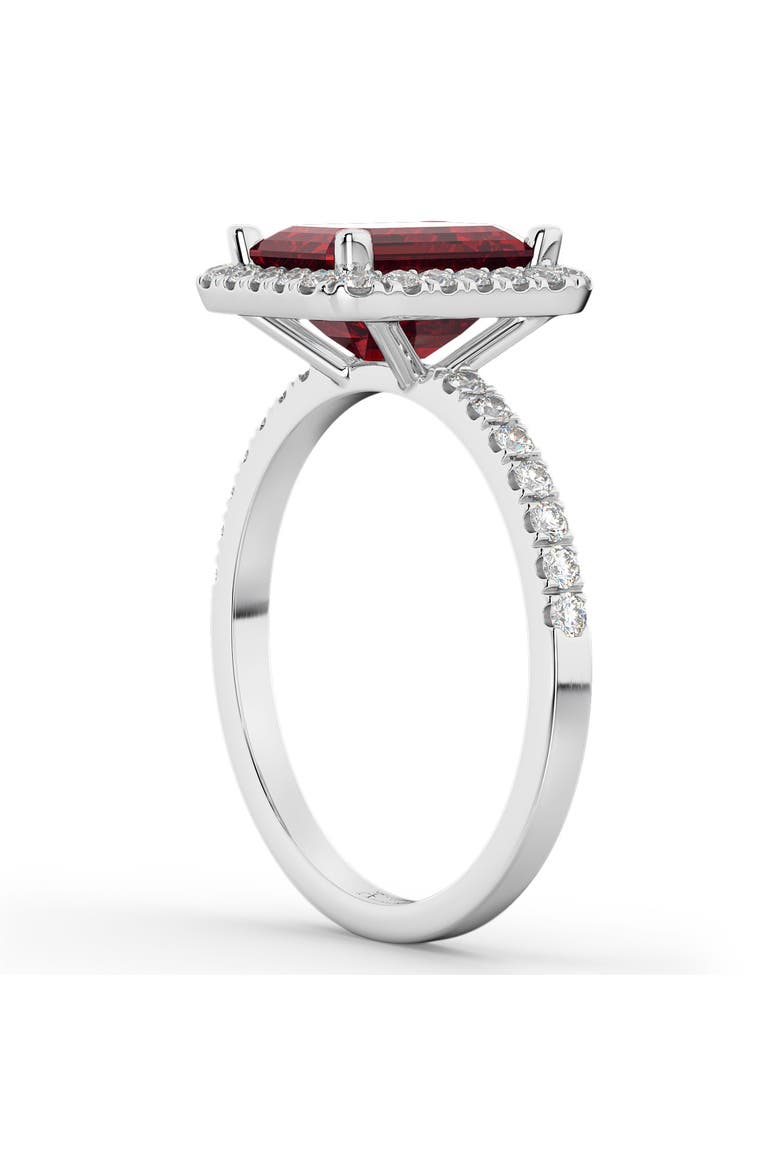 Ruby & Diamond Engagement Ring 14k, Alternate, color, 3.32ct/White Gold