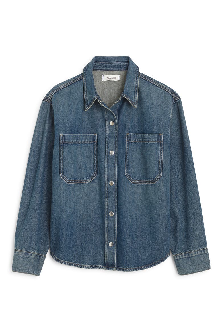 Boxy Shirt Jacket, Alternate, color, MIZUMA WASH