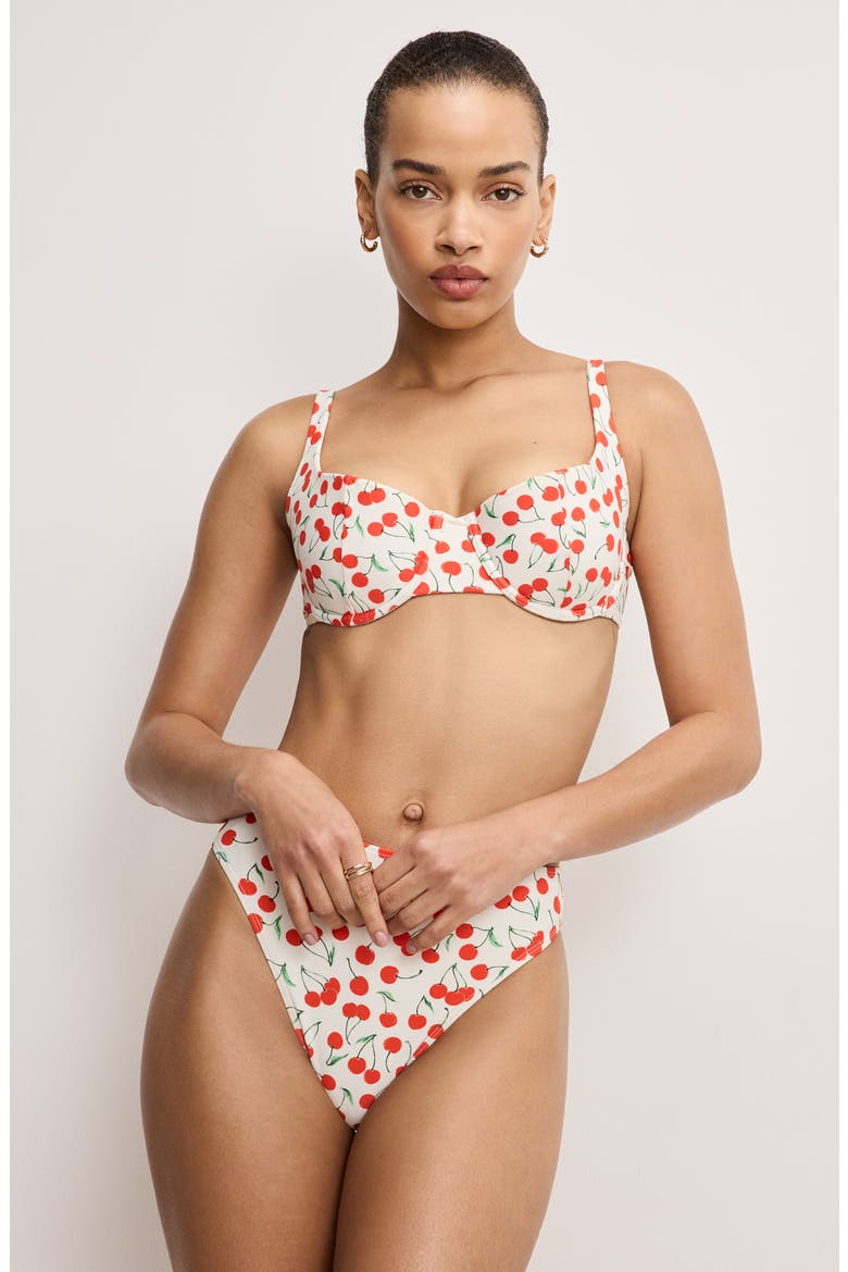 Cherry Underwire Bikini Top, Alternate, color, SNOW CHERRIES 04