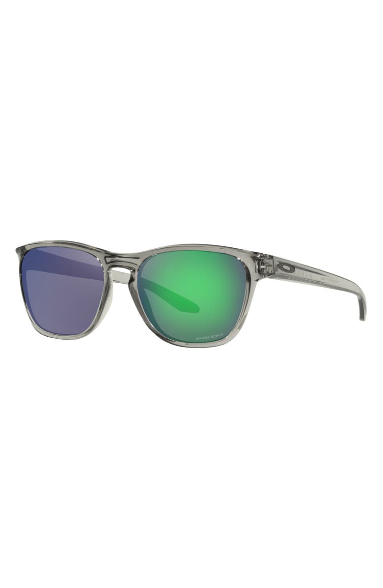 Oakley Manorburn 56mm Prizm<sup>™</sup> Square Sunglasses, Alternate, color, Grey Metal