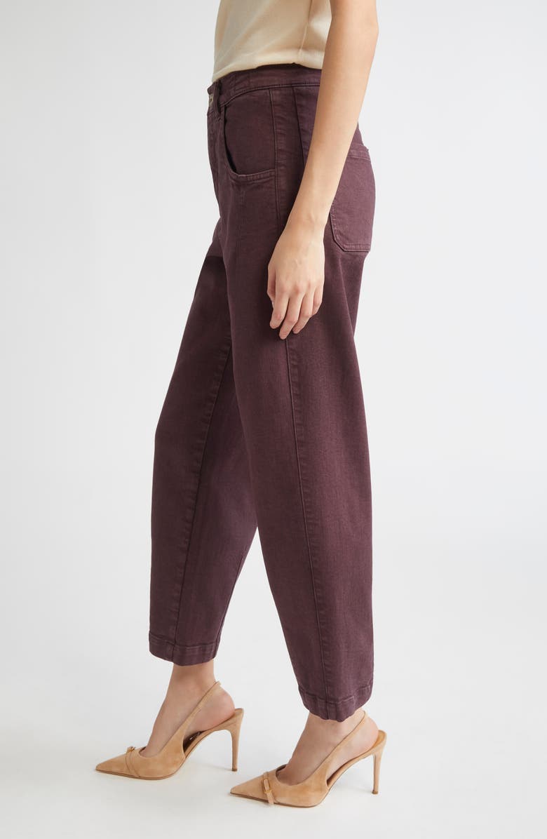 Eleventy Crop Straight Leg Jeans, Alternate, color, Bordeaux