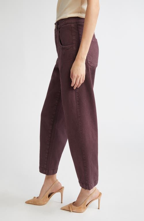 Eleventy Crop Straight Leg Jeans In Brown
