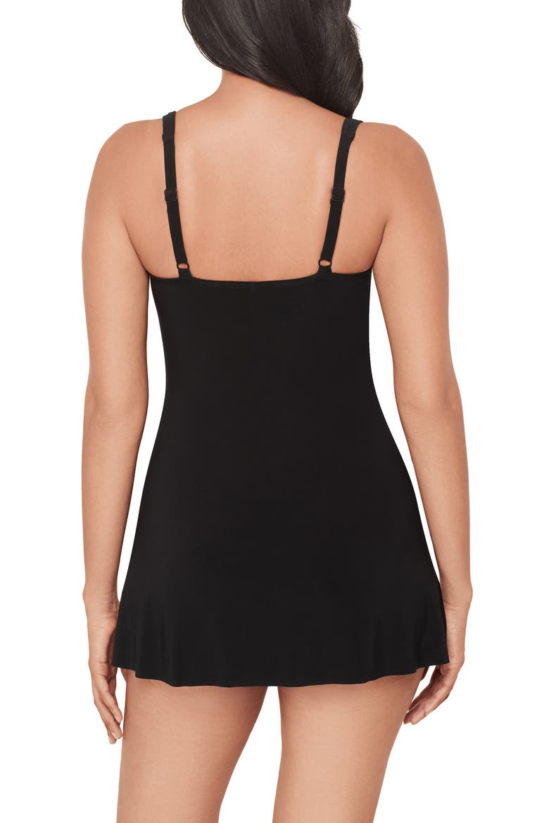 Rock Solid Orla Underwire Swim Dress, Alternate, color, BLK
