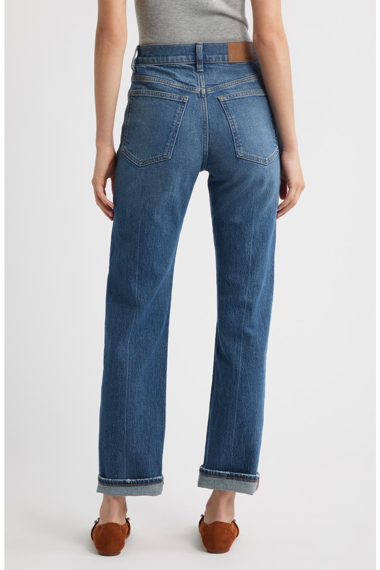 The '90s High Waist Straight Leg Jeans, Alternate, color, PACILLO WASH