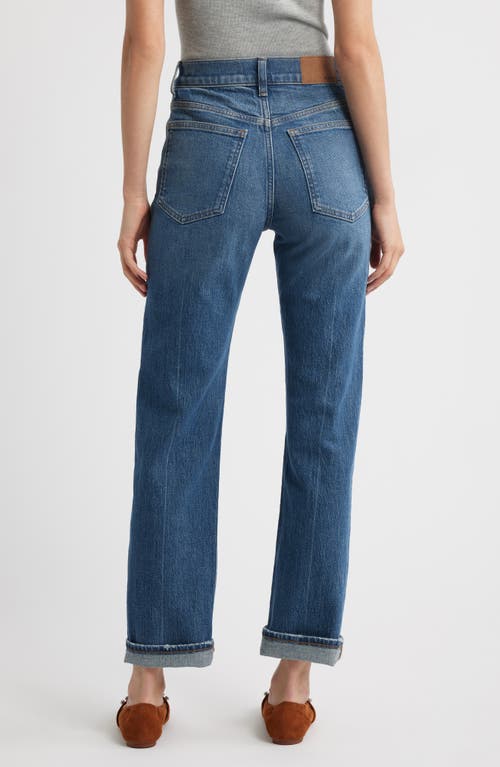 Madewell The '90s High Waist Straight Leg Jeans In Blue