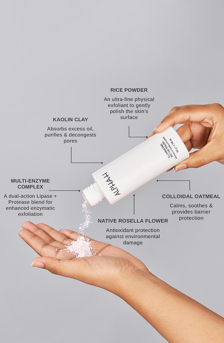 Alpha-H Illuminating Enzyme Polish with Native Rosella Flower, Alternate, color, 