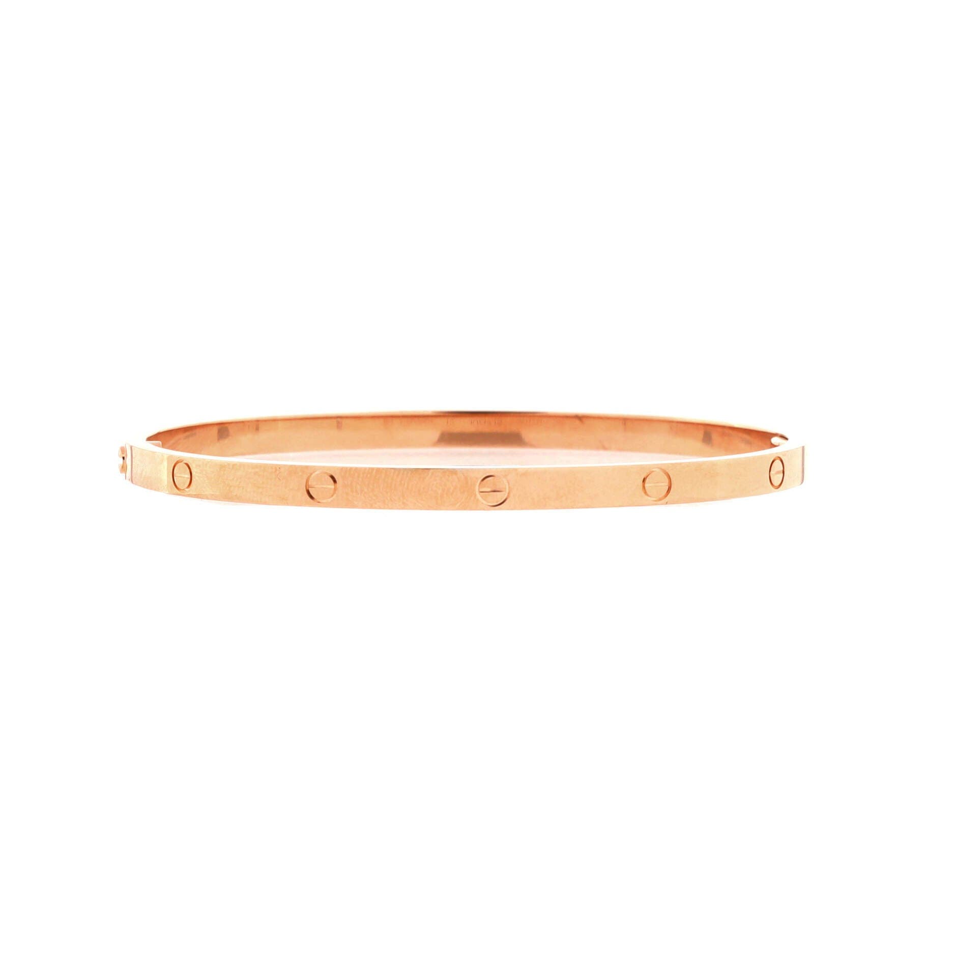 Love Bracelet 18K Rose Gold Small, Alternate, color, Metallic Gold