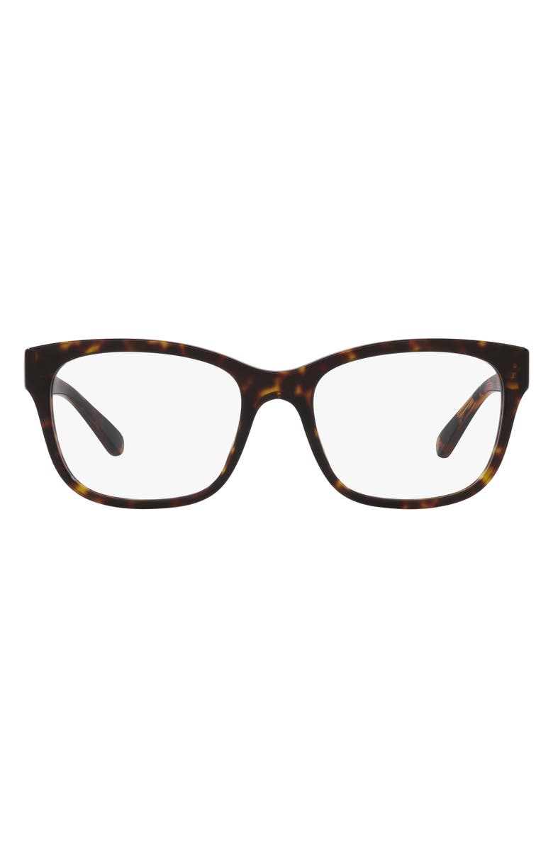 COACH 53mm Square Optical Glasses, Main, color, 