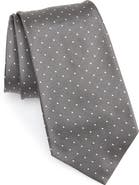 Ralph Lauren Purple Label Pin Dot Silk Peau de Soie Tie