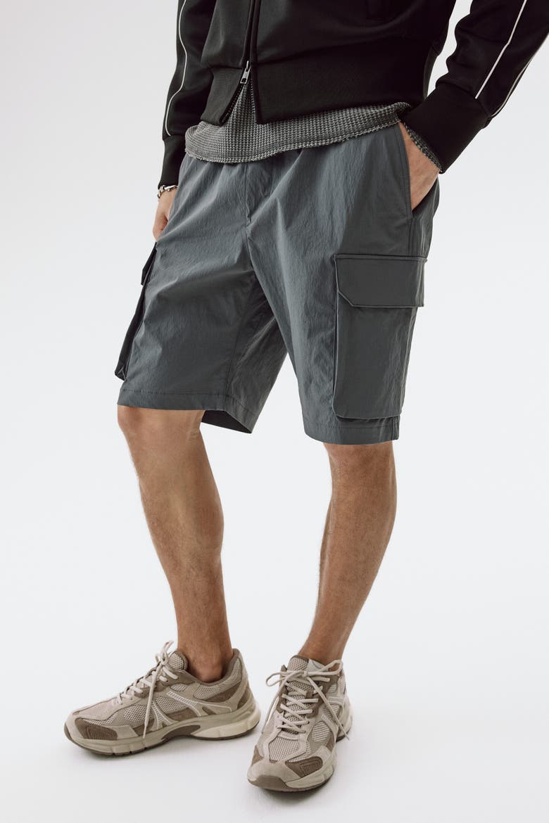 Regular Fit Cargo Shorts, Alternate, color, Dark gray