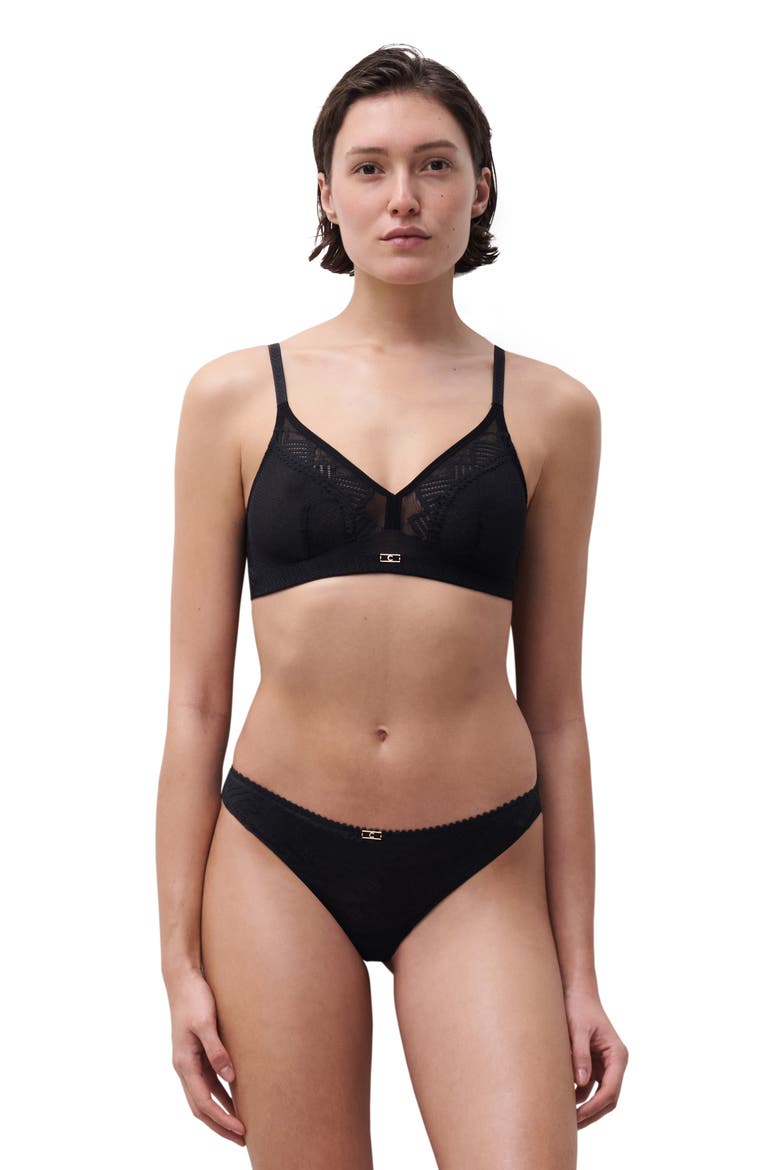 Origins Full Support Wirefree Bra, Alternate, color, BLACK