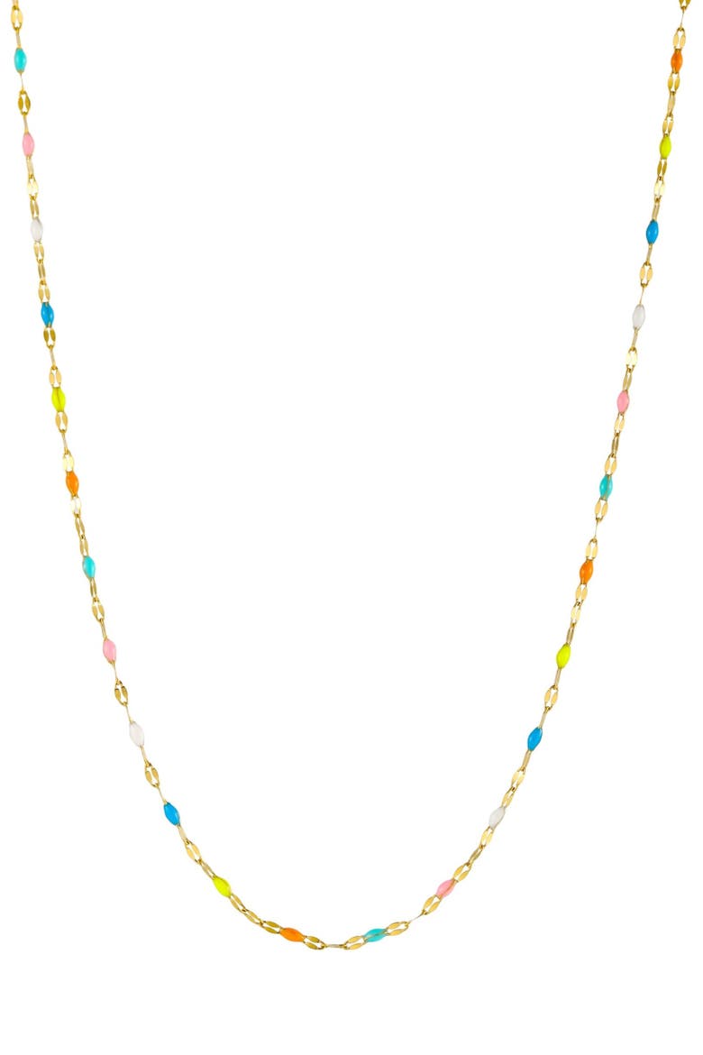 Rainbow Dainty Choker, Main, color, Gold