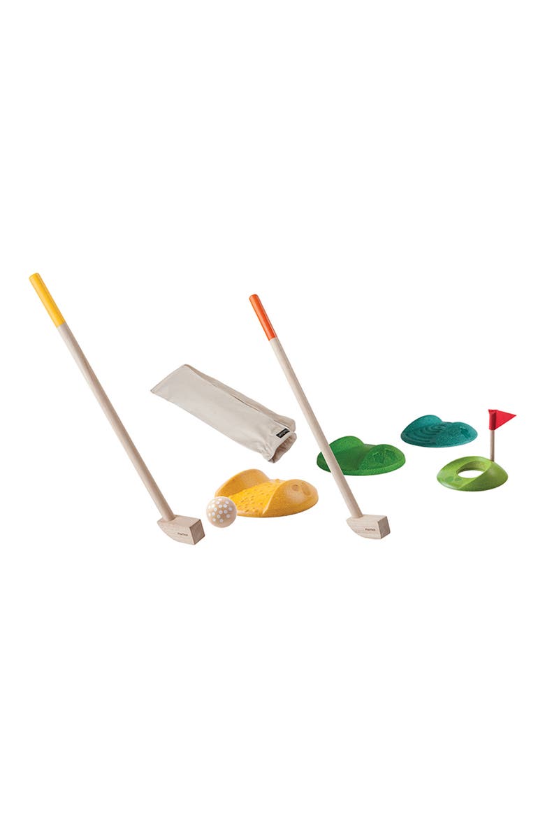 8-Piece Mini Golf Playset, Alternate, color, BROWN