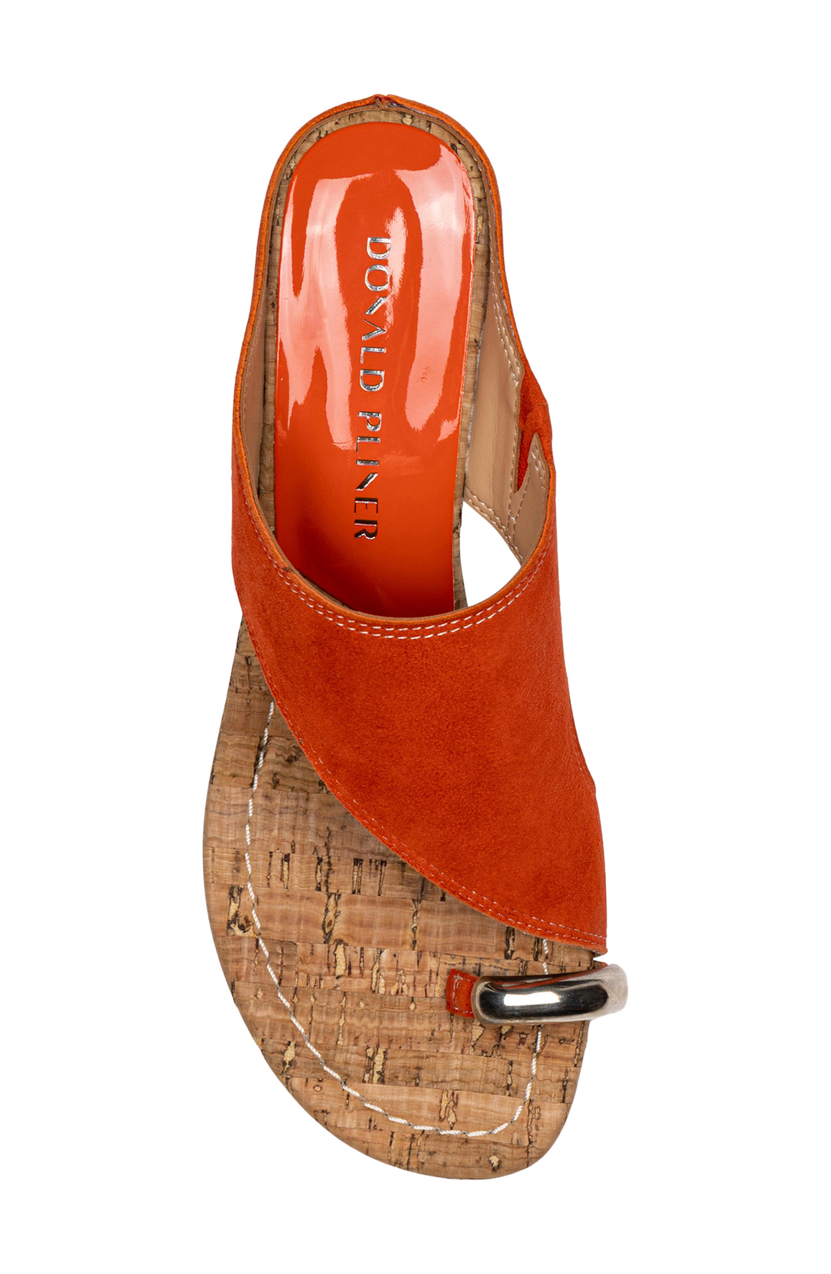 Vesna Toe Loop Wedge Sandal, Alternate, color, PERSIMMON