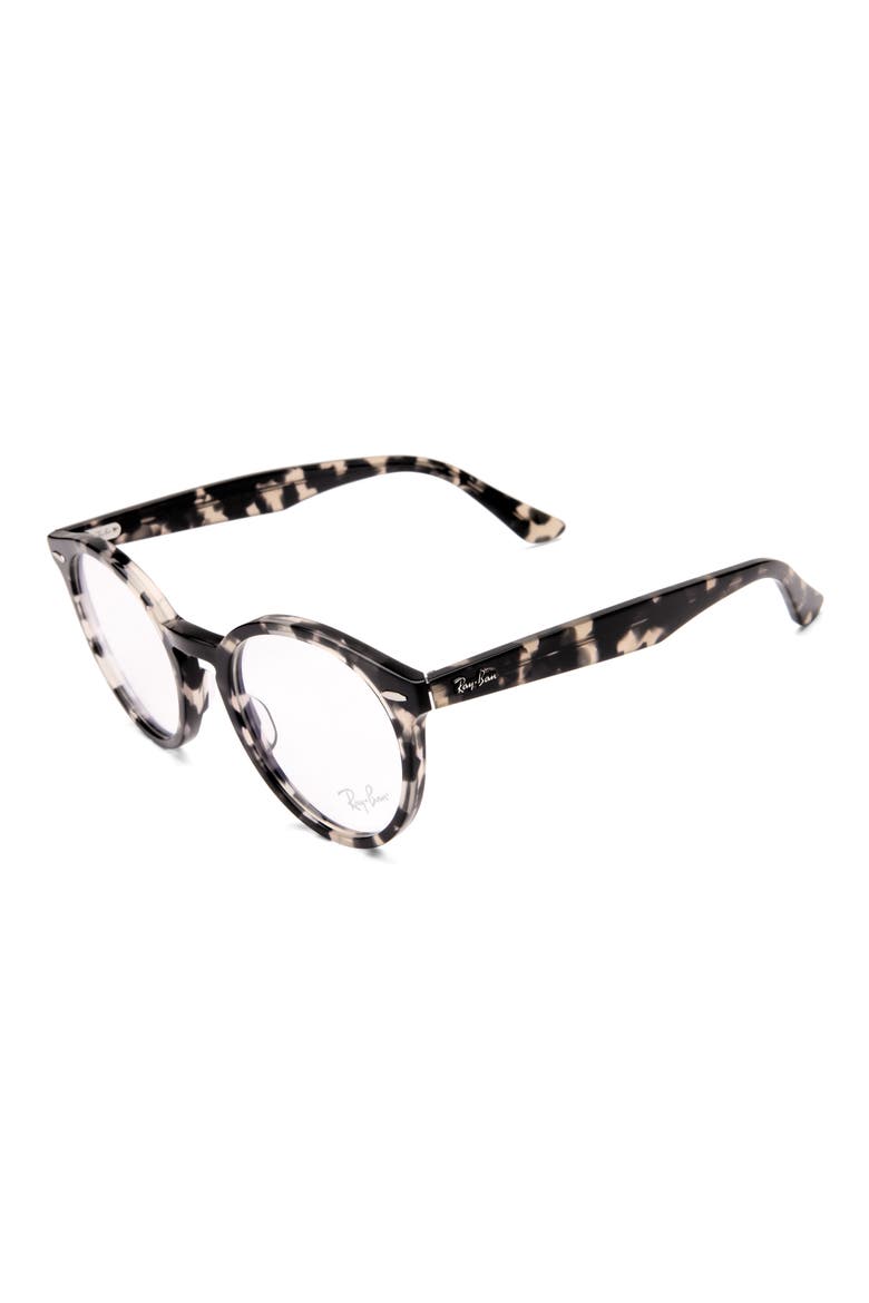 51mm Round Optical Glasses, Alternate, color, GREY HAVANA