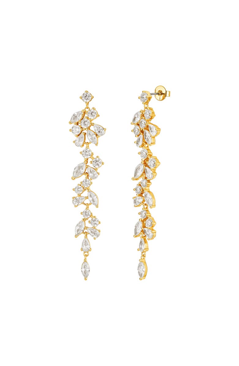Untamed Petals Trixie Crystal Drop Earrings, Main, color,
