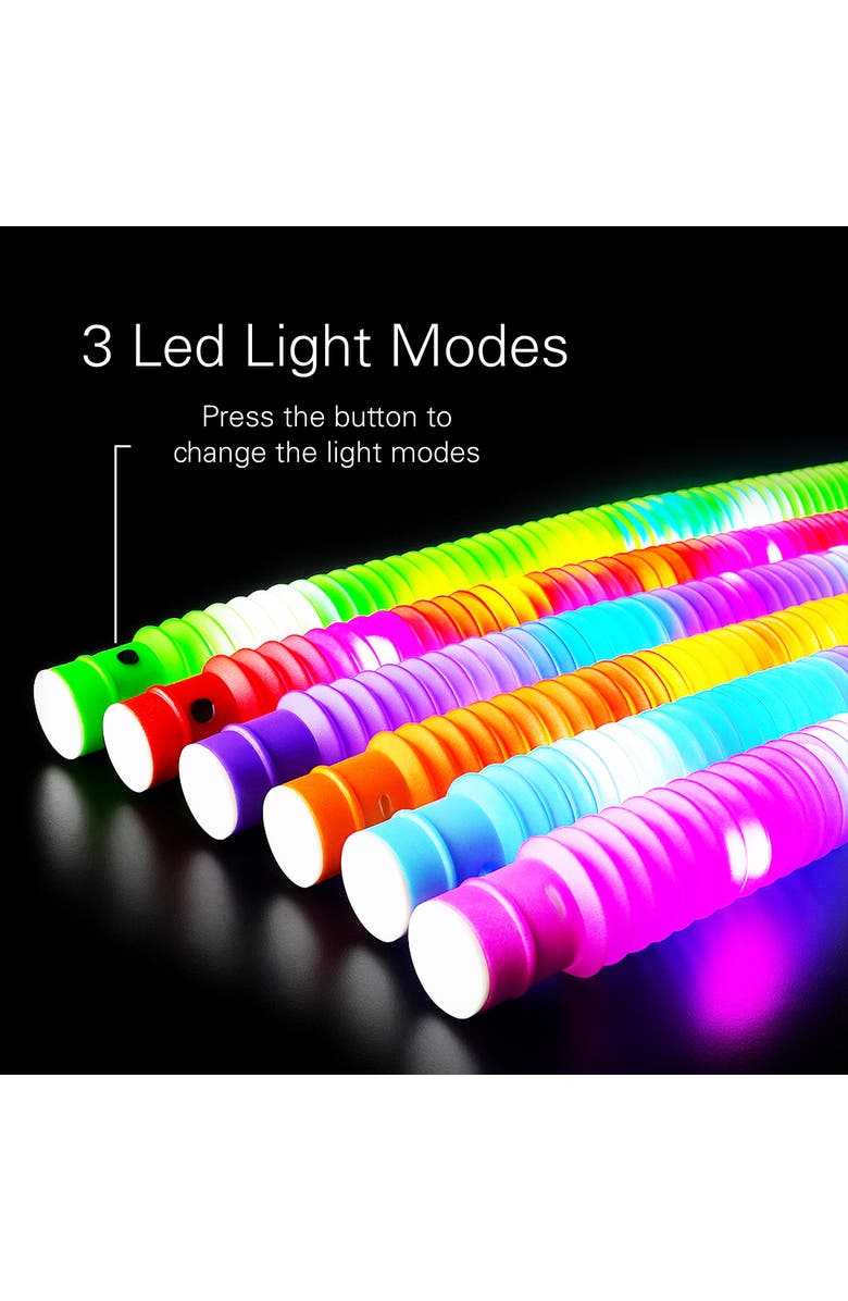 Sperric 12-Piece Assorted Stretchy Glow Pop Tube Toy, Alternate, color, Assorted Pre-Pack