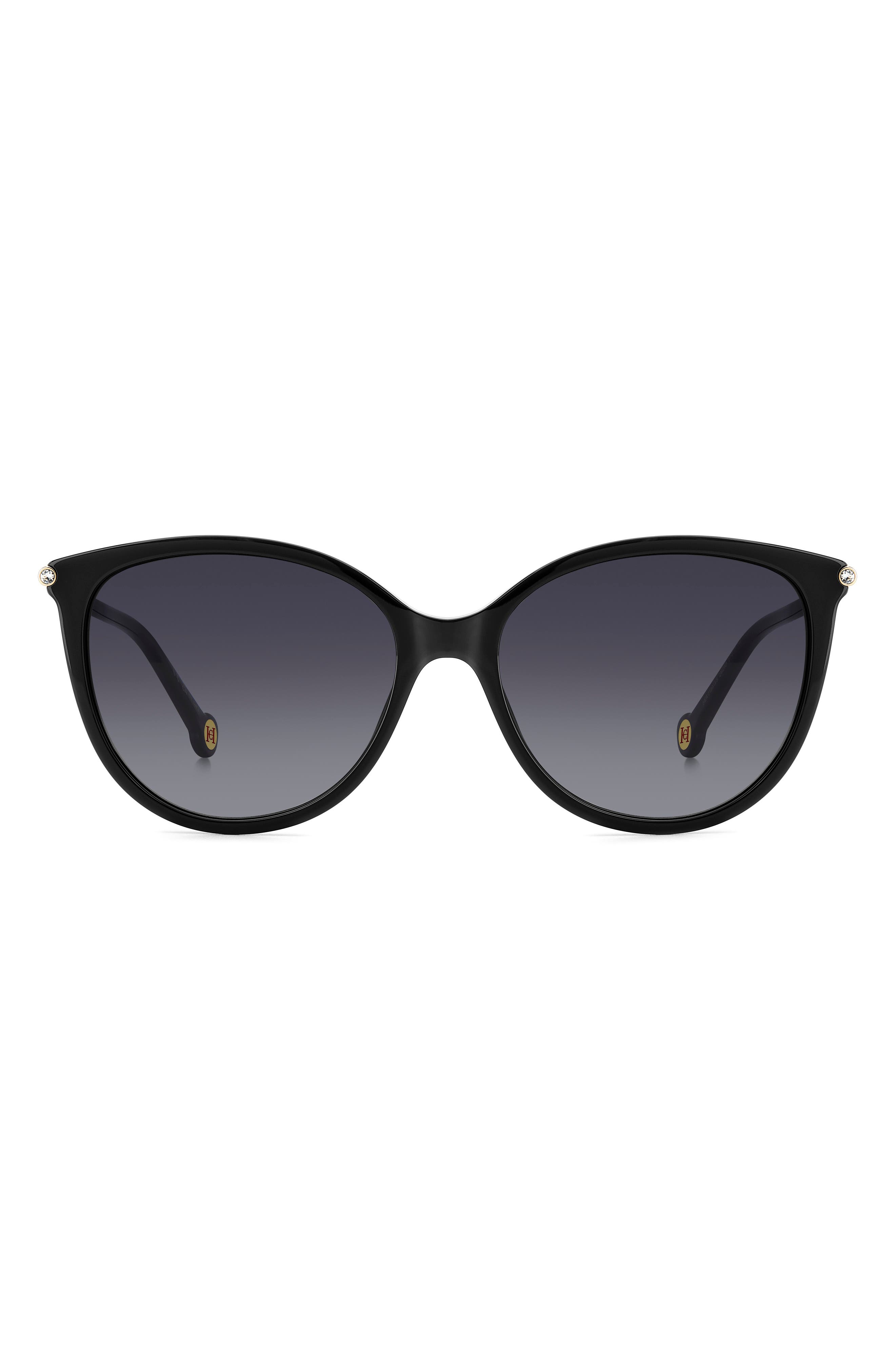 Carolina Herrera 57mm Round Sunglasses