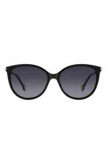 Carolina Herrera 57mm Round Sunglasses
