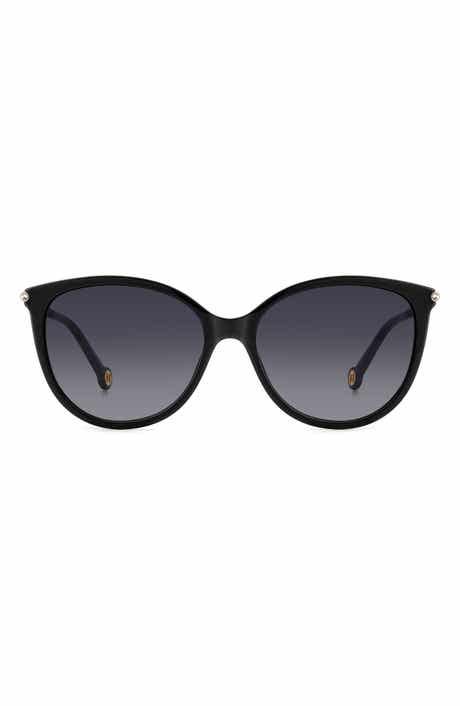 Carolina Herrera 57mm Round Sunglasses
