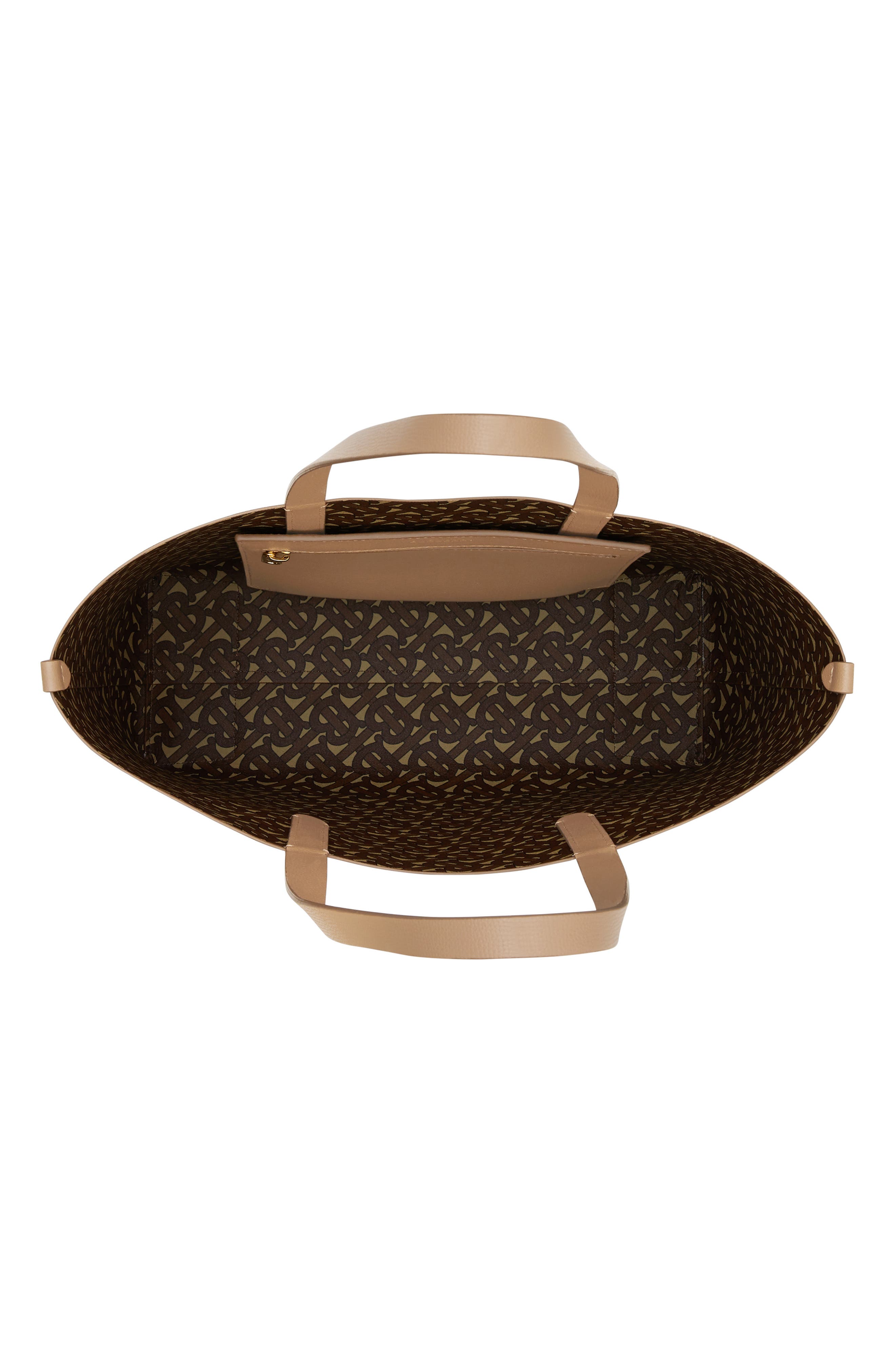 Burberry Embossed Monogram Leather Tote, Alternate, color, 