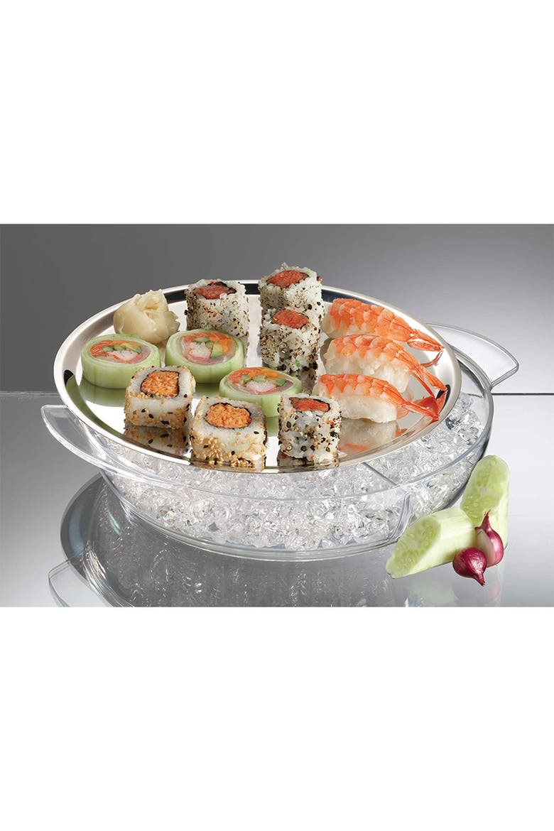 Iced Platter, 10-Inch, Alternate, color, CLEAR