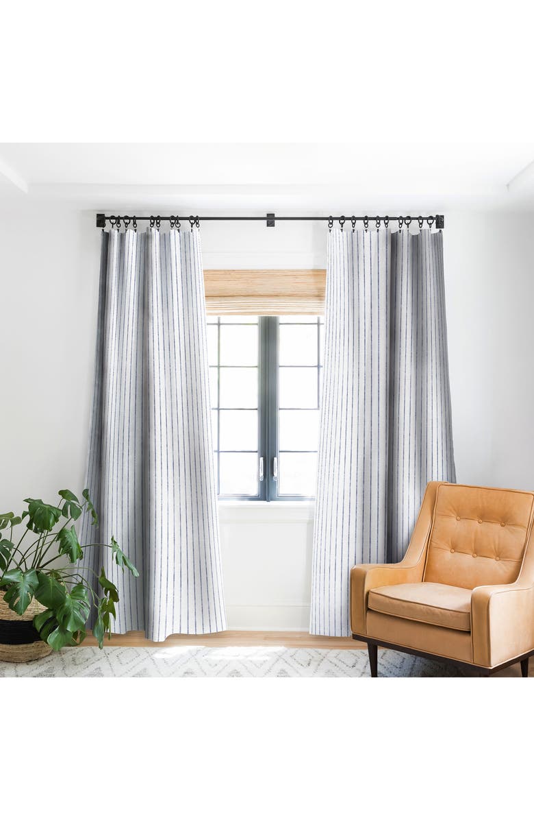 Deny Designs Holli Zollinger Aegean Stripe Blackout Window Panel, Main, color, 