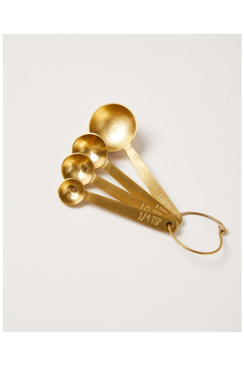 Stowe Measuring Spoons, Main, color, GOLD