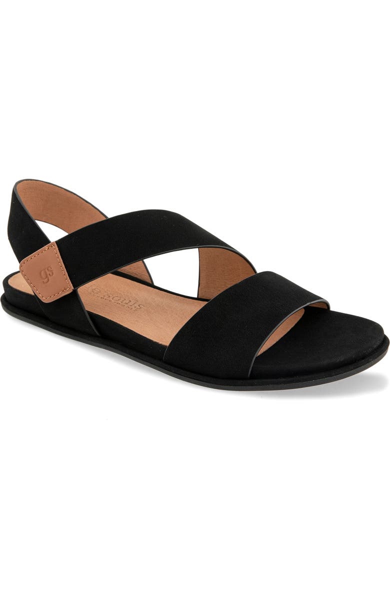 Gentle Souls Lottie Slingback Sandal, Main, color, Black Nubuck