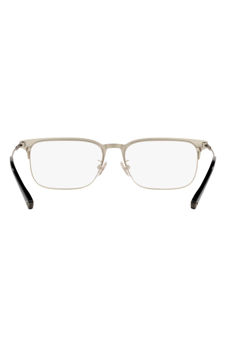 COACH 56mm Rectangular Optical Glasses, Alternate, color,