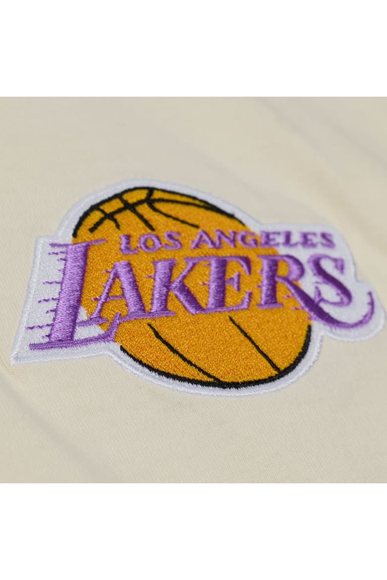 Men's Mitchell & Ness  Oatmeal Los Angeles Lakers Heritage Hues Oversized T-Shirt, Alternate, color, Oatmeal