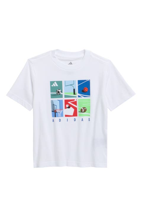 Kids' Box Logo Cotton Graphic T-Shirt (Little Kid)