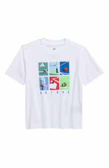 adidas Kids' Box Logo Cotton Graphic T-Shirt