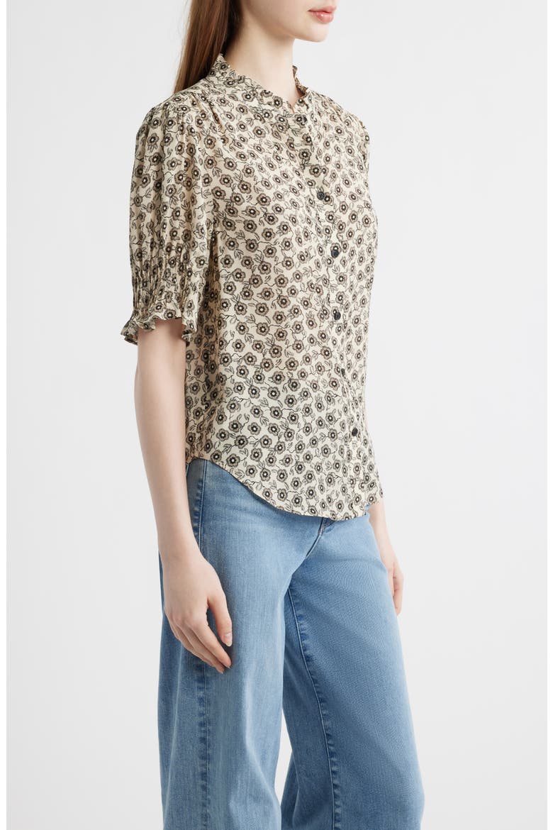Dakota Floral Shirt, Alternate, color, CREAM FLORA