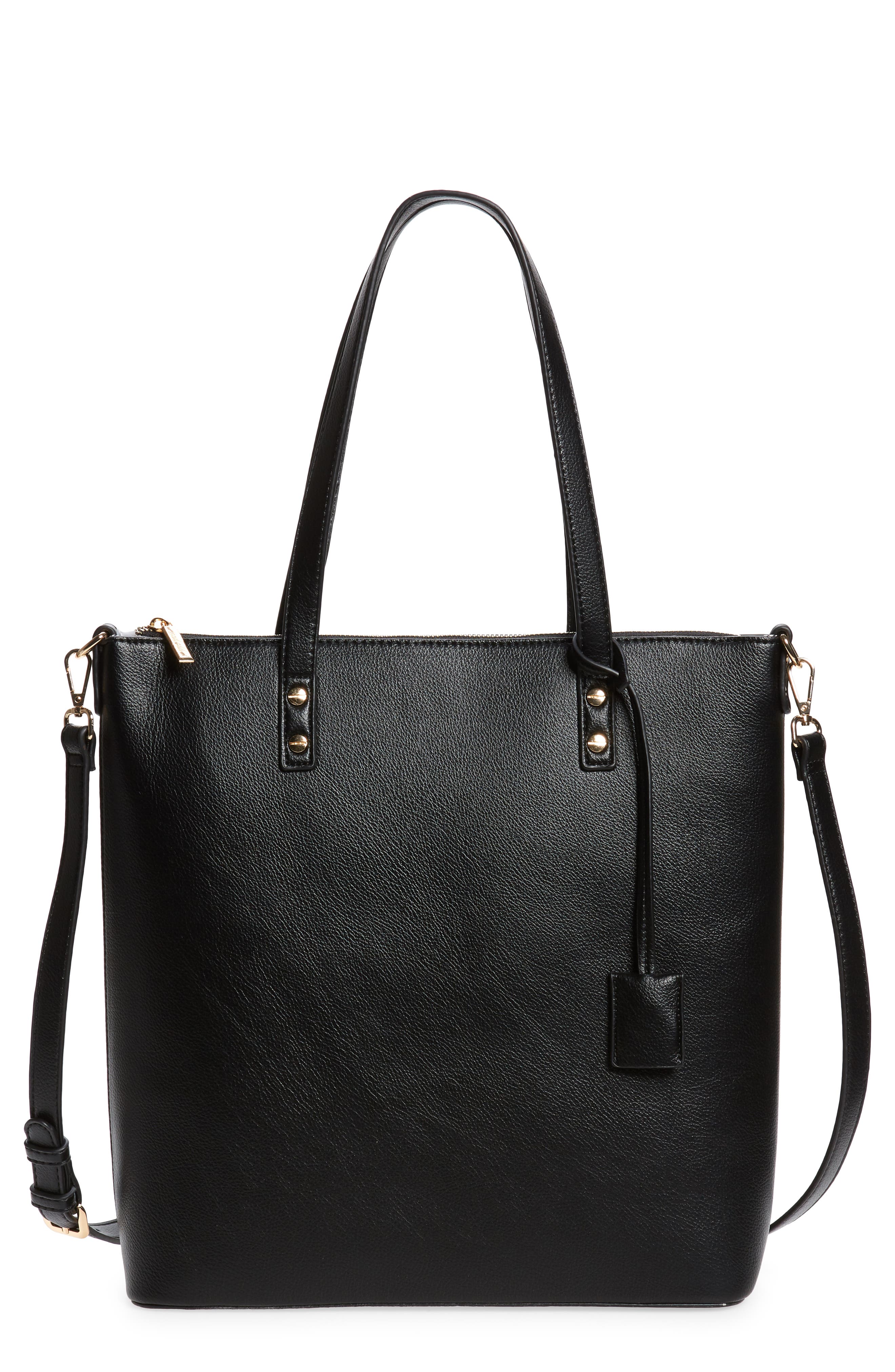 Mali + Lili Ashley Vegan Leather Everyday Tote, Main, color, 