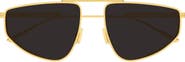 Bottega Veneta BV1466S 64mm Geometric Aviator Sunglasses