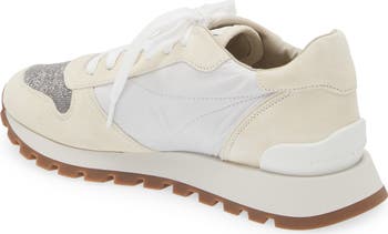 【関税＆送料込み】Brunello Cucinelli Monili Toe Runner Sne NEW BRUNELLO CUCINELLI gray cream silver monili runner