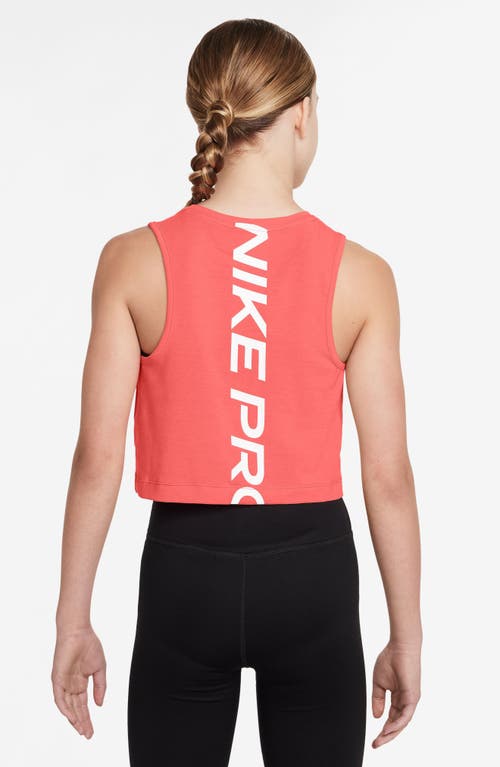 Nike Kids' Dri-fit Pro Tank Top In Magic Ember/white