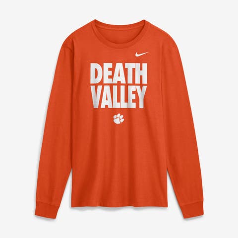 Men's Nike  Orange Clemson Tigers 2026 Sideline Slogan Dri-FIT Long Sleeve T-Shirt