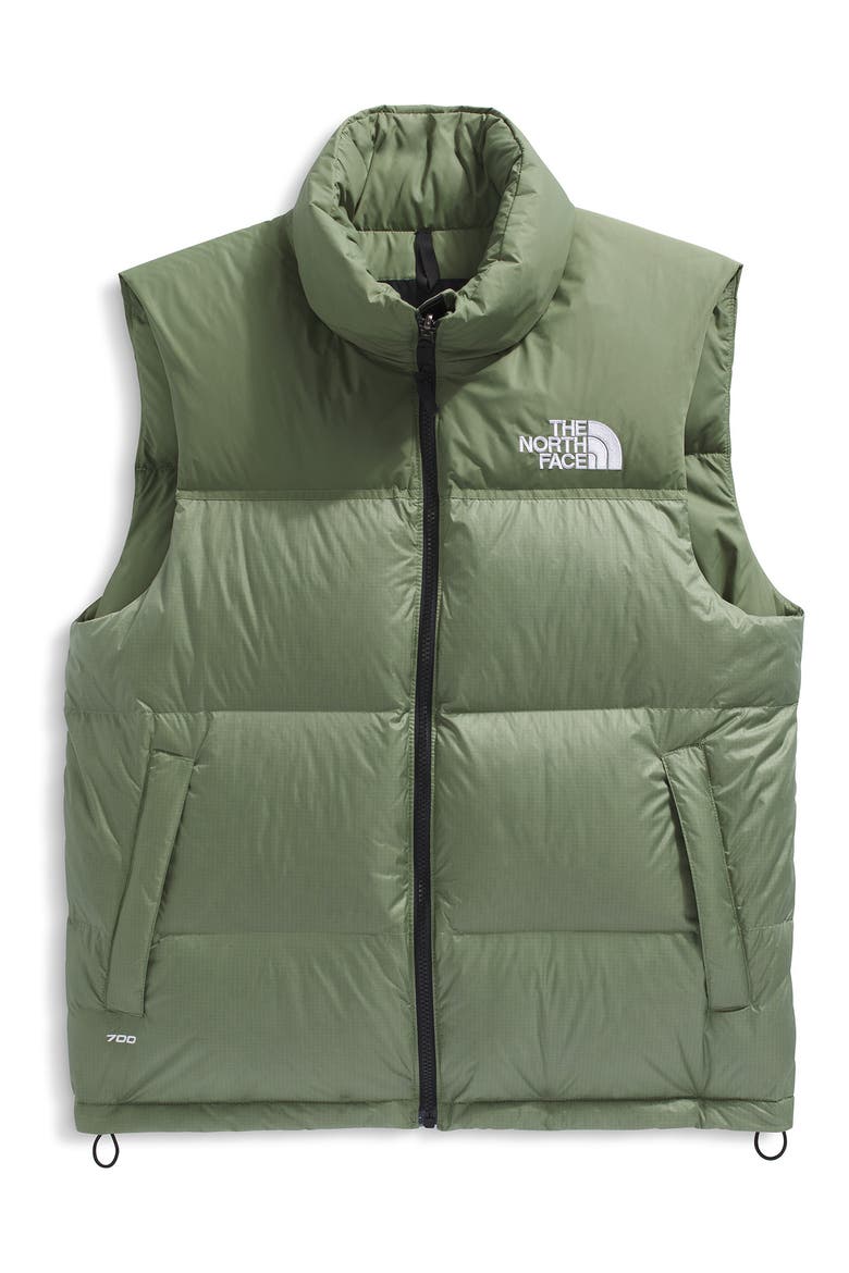 1996 Retro Nuptse Water Resistant Down Puffer Vest, Alternate, color, BARK MIST