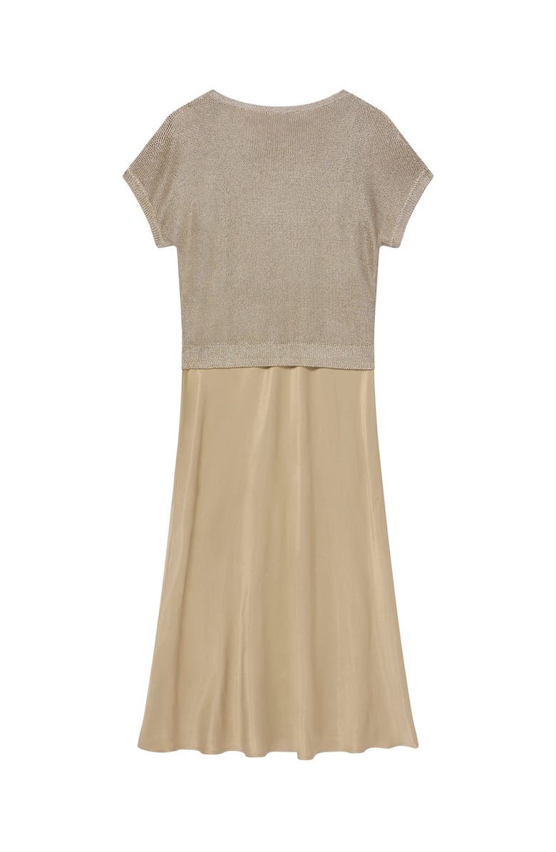 MINT VELVET Woven Mix Metallic Dress, Alternate, color,