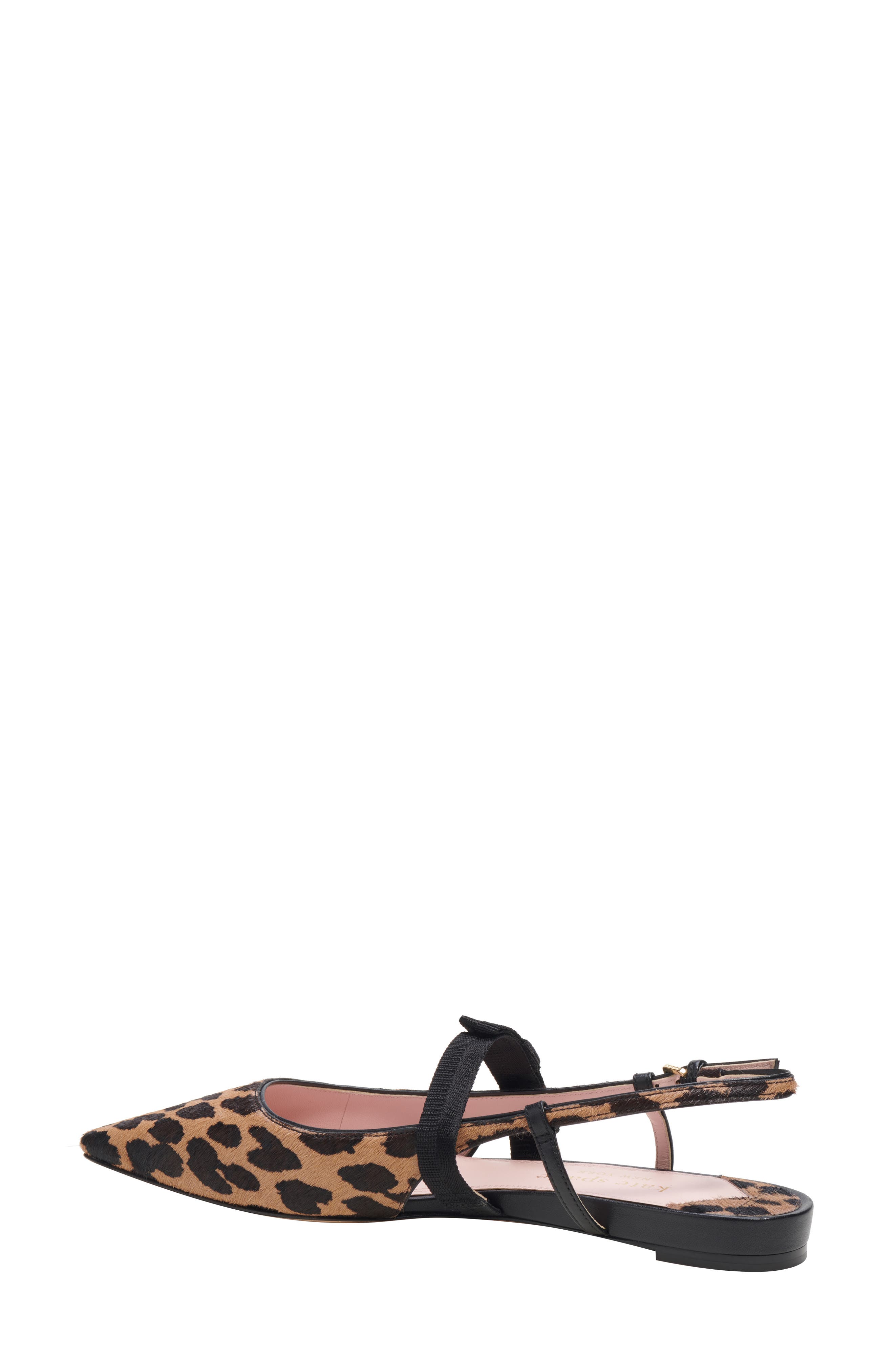maritza pointed toe slingback flat, Alternate, color, MRDN LEO/ LGHT TOB