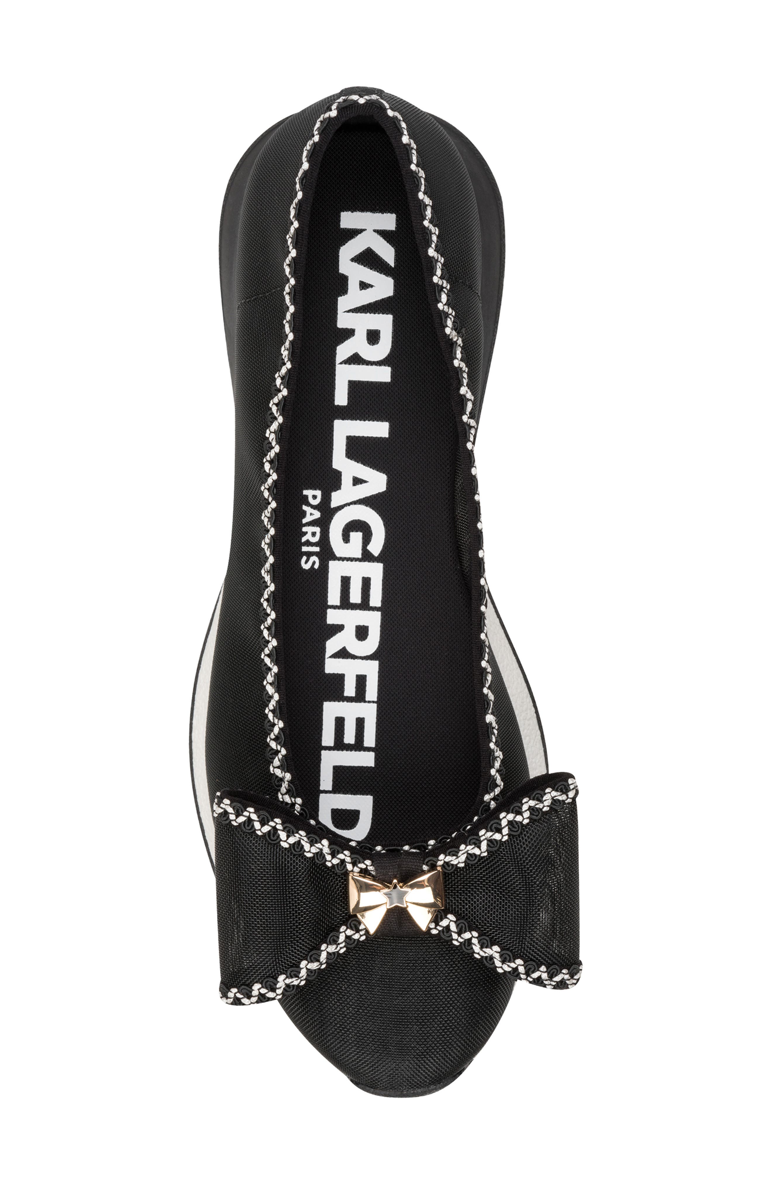 KARL LAGERFELD PARIS Macklin Ballet Flat, Alternate, color, Black