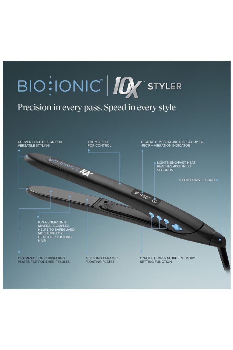 10x 1-Inch Styling Iron $262 Value, Alternate, color, BLACK