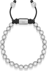 Nialaya Sterling Silver Beaded Bracelet